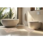 Bari fürdőszoba szőnyeg 101 bézs 50x40 cm + 50x80 cm