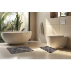 Bari fürdőszoba szőnyeg 101 szürke 50x40 cm + 50x80 cm