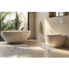 Bari fürdőszoba szőnyeg 101 ezüst 50x40 cm + 50x80 cm