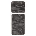 Bari fürdőszoba szőnyeg 102  szürke 50x40 cm + 50x80 cm