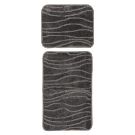 Bari fürdőszoba szőnyeg 102  szürke 50x40 cm + 50x80 cm