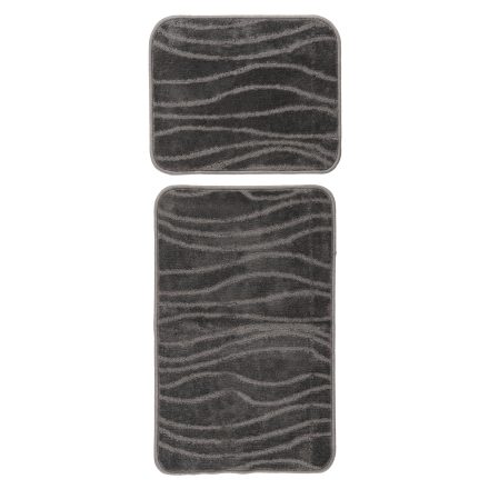 Bari fürdőszoba szőnyeg 102  szürke 50x40 cm + 50x80 cm