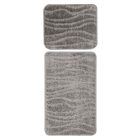 Bari fürdőszoba szőnyeg 102 ezüst  50x40 cm + 50x80 cm