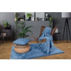 Heaven 800 kék takaró szett tartalma 1 db 150x200 cm takaró, 1 db 48x48 cm díszpárna