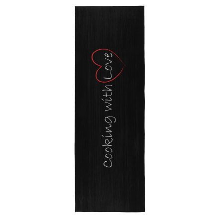 Luna konyhai futó szőnyeg 102 fekete 60x180 cm