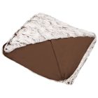 Smooth 500 barna takaró szett tartalma 1 db 150x200 cm takaró, 1 db 45x45 cm díszpárna