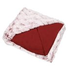 Smooth 500 bordó takaró szett tartalma 1 db 150x200 cm takaró, 1 db 45x45 cm díszpárna 